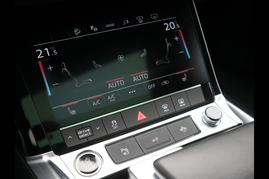 Audi Q8 e-tron 55 Quattro S Edition 114 kWh 408pk Dealer O.H. | Panodak | Luchtvering | Adaptive Cruise | Head Up | Bang & Olufsen | 360 Camera | Lederen Sportstoelen Verwarmd | Matrix LED | Keyless | Apple Carplay | Navigatie | DAB |