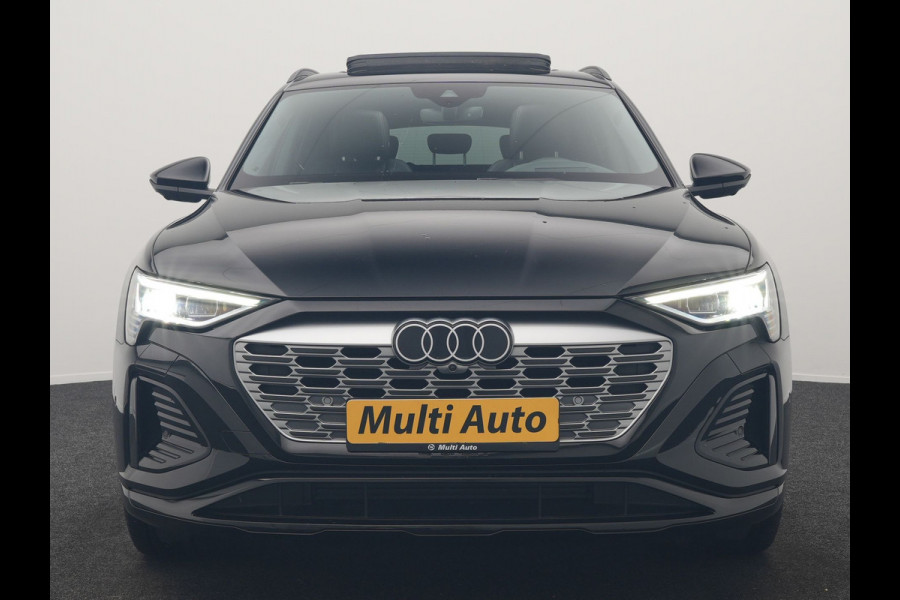 Audi Q8 e-tron 55 Quattro S Edition 114 kWh 408pk Dealer O.H. | Panodak | Luchtvering | Adaptive Cruise | Head Up | Bang & Olufsen | 360 Camera | Lederen Sportstoelen Verwarmd | Matrix LED | Keyless | Apple Carplay | Navigatie | DAB |