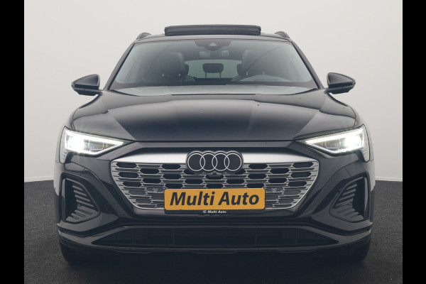 Audi Q8 e-tron 55 Quattro S Edition 114 kWh 408pk Dealer O.H. | Panodak | Luchtvering | Adaptive Cruise | Head Up | Bang & Olufsen | 360 Camera | Lederen Sportstoelen Verwarmd | Matrix LED | Keyless | Apple Carplay | Navigatie | DAB |