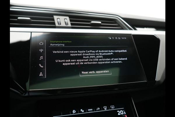 Audi Q8 e-tron 55 Quattro S Edition 114 kWh 408pk Dealer O.H. | Panodak | Luchtvering | Adaptive Cruise | Head Up | Bang & Olufsen | 360 Camera | Lederen Sportstoelen Verwarmd | Matrix LED | Keyless | Apple Carplay | Navigatie | DAB |