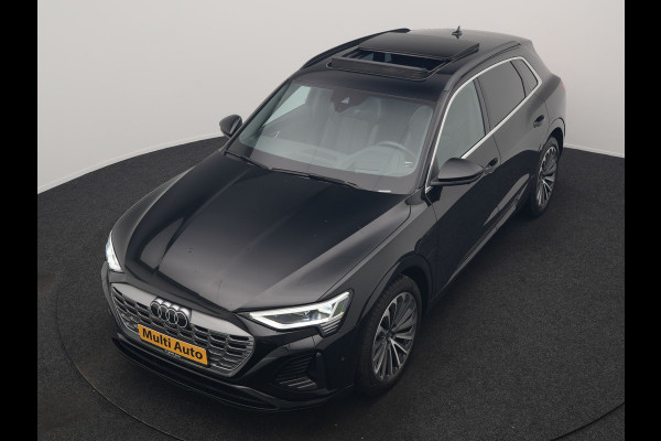 Audi Q8 e-tron 55 Quattro S Edition 114 kWh 408pk Dealer O.H. | Panodak | Luchtvering | Adaptive Cruise | Head Up | Bang & Olufsen | 360 Camera | Lederen Sportstoelen Verwarmd | Matrix LED | Keyless | Apple Carplay | Navigatie | DAB |