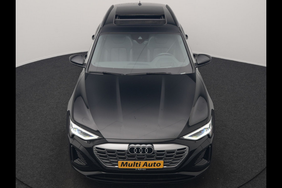 Audi Q8 e-tron 55 Quattro S Edition 114 kWh 408pk Dealer O.H. | Panodak | Luchtvering | Adaptive Cruise | Head Up | Bang & Olufsen | 360 Camera | Lederen Sportstoelen Verwarmd | Matrix LED | Keyless | Apple Carplay | Navigatie | DAB |