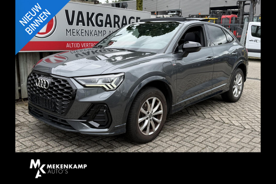 Audi Q3 Sportback 45 TFSI e S Edition 20"/B&O/Panoramadak/Leder/Matrix LED/Dodehoek/Adaptieve cruise/Sfeerverlichting/Camera/Elektrische klep