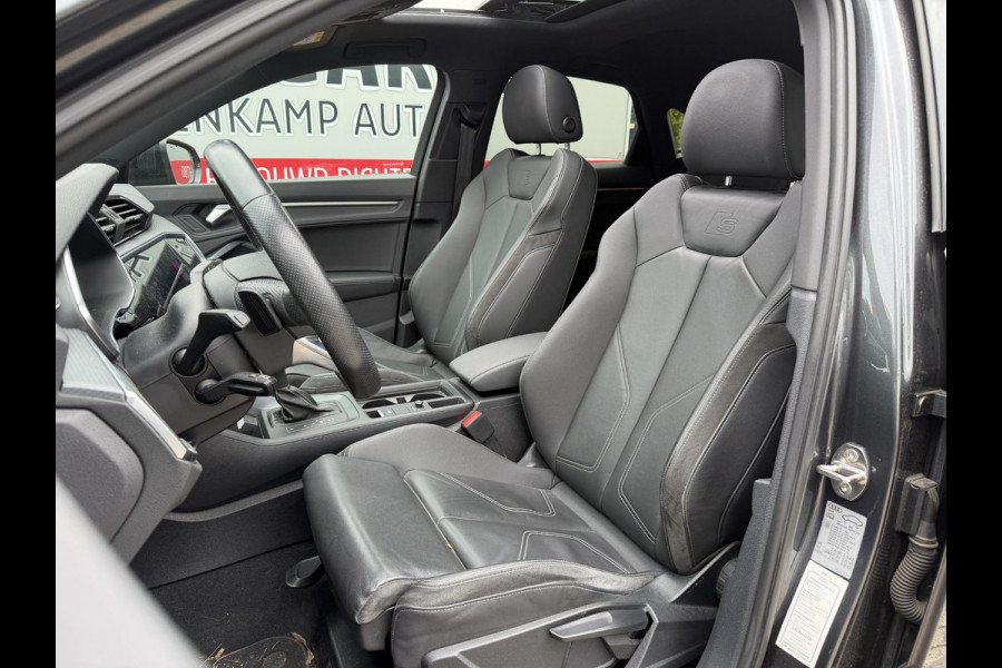 Audi Q3 Sportback 45 TFSI e S Edition 20"/B&O/Panoramadak/Leder/Matrix LED/Dodehoek/Adaptieve cruise/Sfeerverlichting/Camera/Elektrische klep