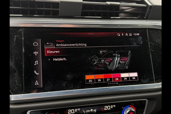 Audi Q3 Sportback 45 TFSI e S Edition 20"/B&O/Panoramadak/Leder/Matrix LED/Dodehoek/Adaptieve cruise/Sfeerverlichting/Camera/Elektrische klep