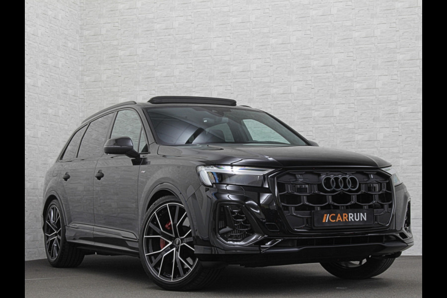 Audi Q7 60e 489pk S Competition RS-Seats | Carbon in/exterieur | B&O | Panorama | 360 Camera | Soft-Close | Head-Up | 88350,= ex btw  | ACC | Matrix-LED | Keyless-Entry |  Lane & Side assist | Stuurwielverwarming | Alarm | 22" Audi Sport | Leder op Dashboard | Rijklaarprijs en fabrieksgarantie.