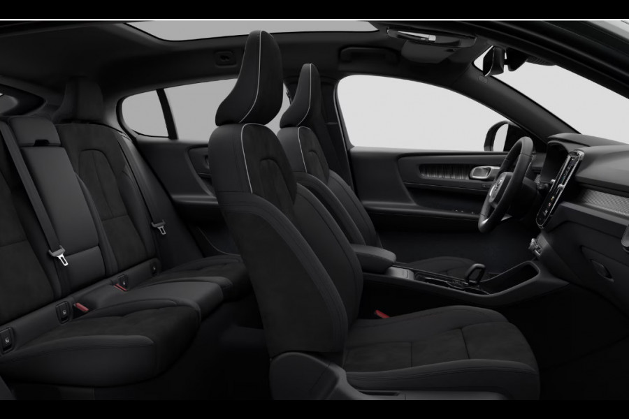 Volvo EC40 252PK Automaat Single Ext. Range Ultra Europa / Panoramadak / Adaptive cruise control / 360 Camera / Elektrisch bedienbare stoelen met geheugen / Apple Carplay / Android auto /