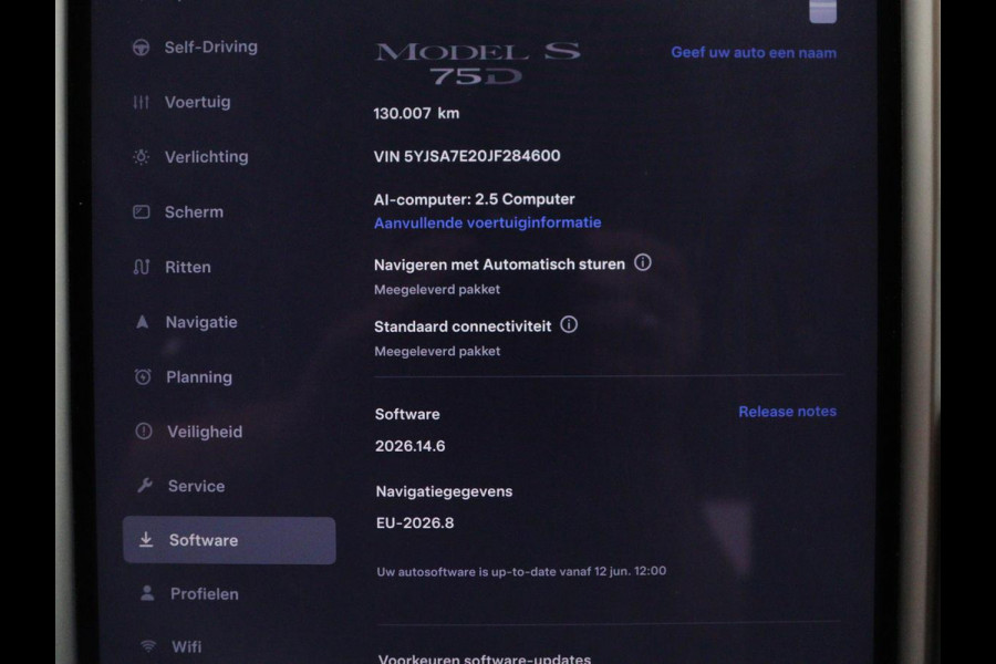 Tesla Model S 75D Base | SOH 89.9 | Panoramadak | Stuurverwarming | Leder | Autopilot | Stoelverwarming | Camera | Keyless | Full LED | Parkeerhulp | Achterbankverwarming | Origineel NL