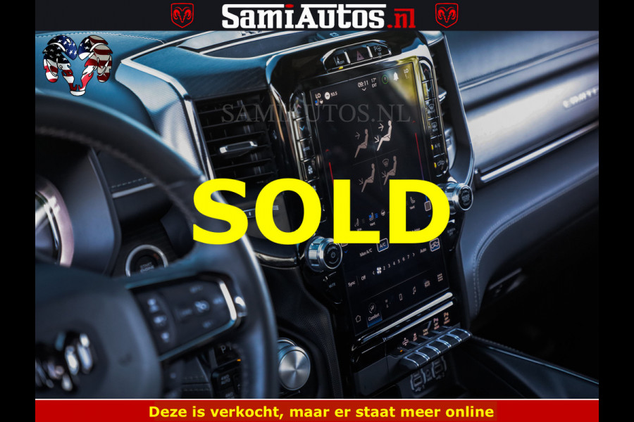 Dodge Ram HULK 5.7 V8 402PK | LIMITED EDITION | HUD | LUCHTVERING | BLACK ON BLACK | STRIPING | WIDE BODY | BREDE WIELEN | BOM VOL CREW CAB DUBBELE CAINE 5 PERSOONS UITVOERING | TOP STAAT |