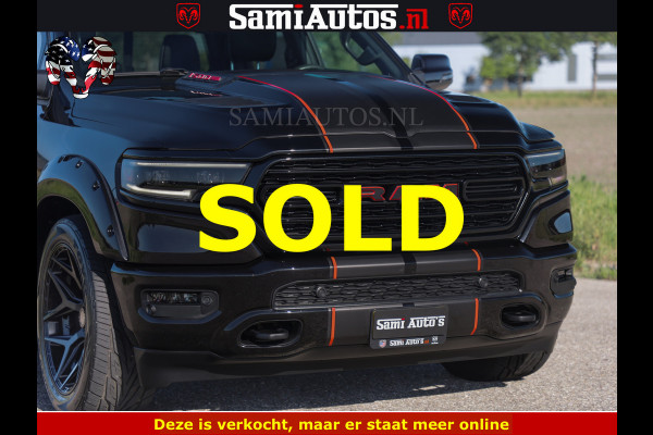 Dodge Ram HULK 5.7 V8 402PK | LIMITED EDITION | HUD | LUCHTVERING | BLACK ON BLACK | STRIPING | WIDE BODY | BREDE WIELEN | BOM VOL CREW CAB DUBBELE CAINE 5 PERSOONS UITVOERING | TOP STAAT |