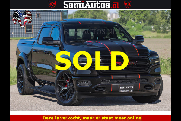 Dodge Ram HULK 5.7 V8 402PK | LIMITED EDITION | HUD | LUCHTVERING | BLACK ON BLACK | STRIPING | WIDE BODY | BREDE WIELEN | BOM VOL CREW CAB DUBBELE CAINE 5 PERSOONS UITVOERING | TOP STAAT |