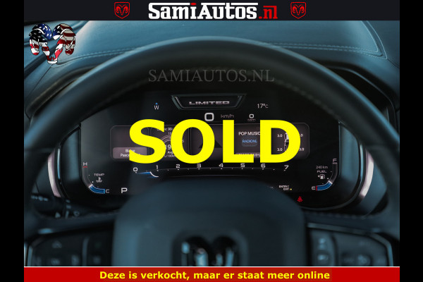 Dodge Ram HULK 5.7 V8 402PK | LIMITED EDITION | HUD | LUCHTVERING | BLACK ON BLACK | STRIPING | WIDE BODY | BREDE WIELEN | BOM VOL CREW CAB DUBBELE CAINE 5 PERSOONS UITVOERING | TOP STAAT |