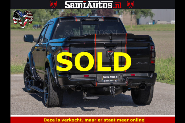 Dodge Ram HULK 5.7 V8 402PK | LIMITED EDITION | HUD | LUCHTVERING | BLACK ON BLACK | STRIPING | WIDE BODY | BREDE WIELEN | BOM VOL CREW CAB DUBBELE CAINE 5 PERSOONS UITVOERING | TOP STAAT |