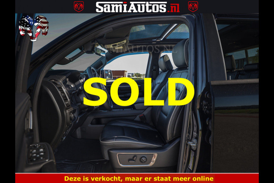 Dodge Ram HULK 5.7 V8 402PK | LIMITED EDITION | HUD | LUCHTVERING | BLACK ON BLACK | STRIPING | WIDE BODY | BREDE WIELEN | BOM VOL CREW CAB DUBBELE CAINE 5 PERSOONS UITVOERING | TOP STAAT |