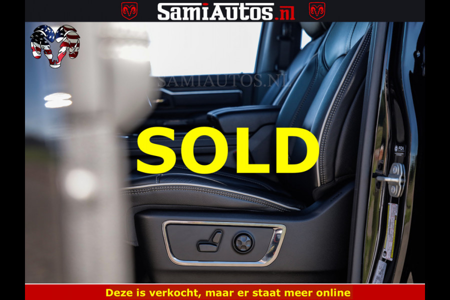 Dodge Ram HULK 5.7 V8 402PK | LIMITED EDITION | HUD | LUCHTVERING | BLACK ON BLACK | STRIPING | WIDE BODY | BREDE WIELEN | BOM VOL CREW CAB DUBBELE CAINE 5 PERSOONS UITVOERING | TOP STAAT |