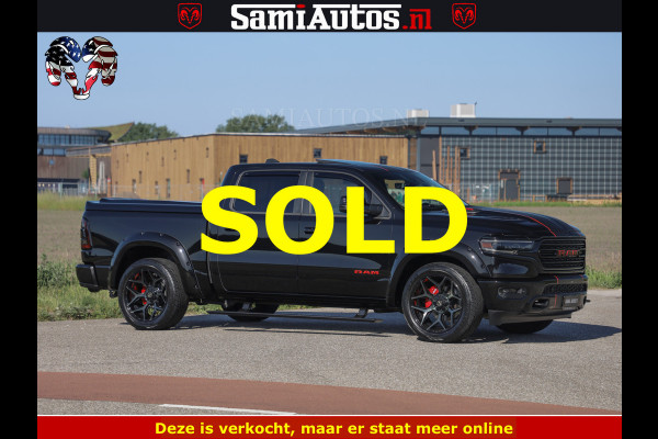 Dodge Ram HULK 5.7 V8 402PK | LIMITED EDITION | HUD | LUCHTVERING | BLACK ON BLACK | STRIPING | WIDE BODY | BREDE WIELEN | BOM VOL CREW CAB DUBBELE CAINE 5 PERSOONS UITVOERING | TOP STAAT |