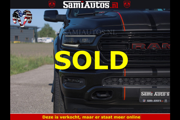 Dodge Ram HULK 5.7 V8 402PK | LIMITED EDITION | HUD | LUCHTVERING | BLACK ON BLACK | STRIPING | WIDE BODY | BREDE WIELEN | BOM VOL CREW CAB DUBBELE CAINE 5 PERSOONS UITVOERING | TOP STAAT |