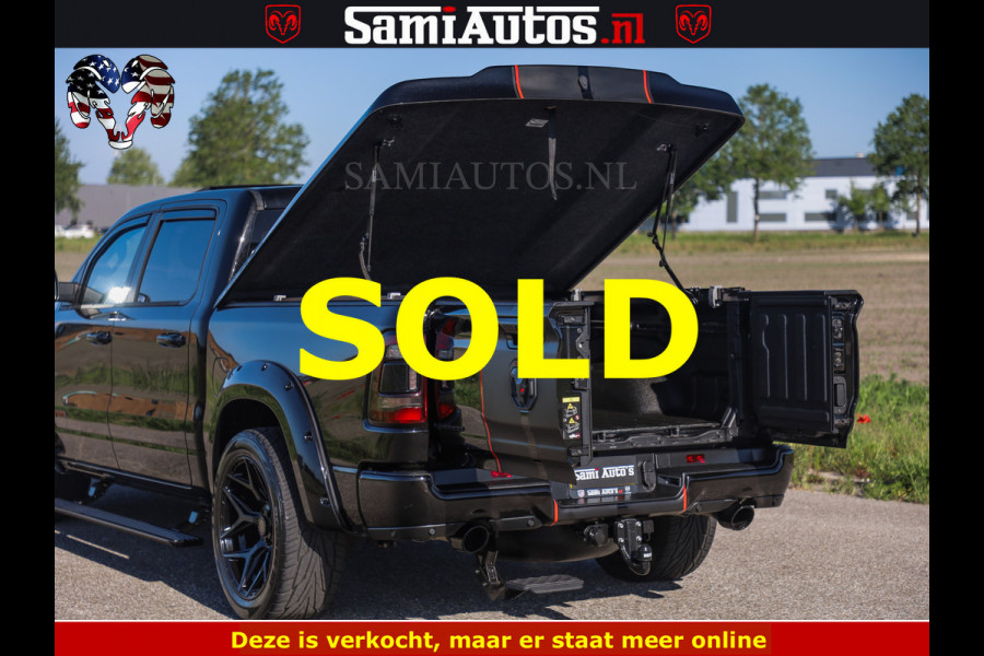 Dodge Ram HULK 5.7 V8 402PK | LIMITED EDITION | HUD | LUCHTVERING | BLACK ON BLACK | STRIPING | WIDE BODY | BREDE WIELEN | BOM VOL CREW CAB DUBBELE CAINE 5 PERSOONS UITVOERING | TOP STAAT |
