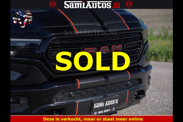 Dodge Ram HULK 5.7 V8 402PK | LIMITED EDITION | HUD | LUCHTVERING | BLACK ON BLACK | STRIPING | WIDE BODY | BREDE WIELEN | BOM VOL CREW CAB DUBBELE CAINE 5 PERSOONS UITVOERING | TOP STAAT |