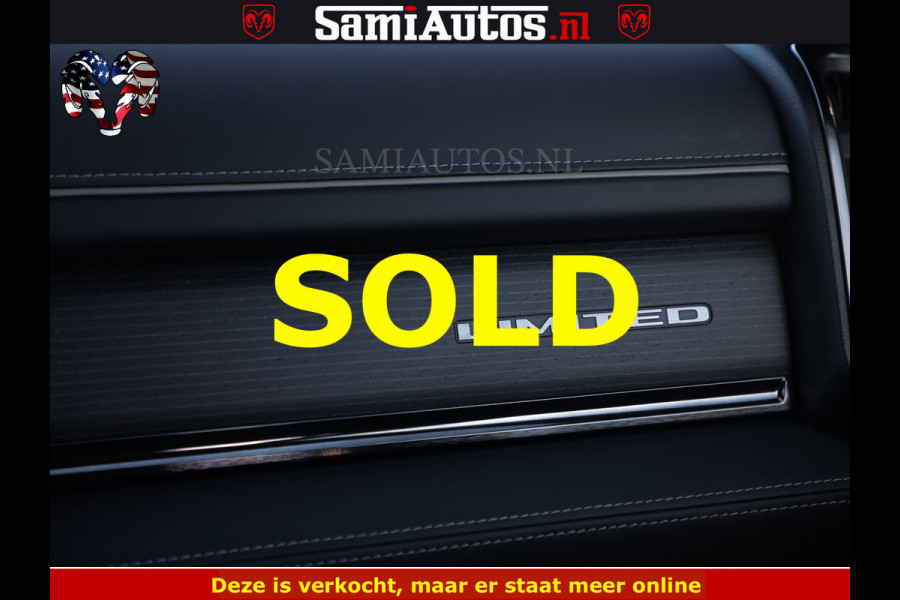 Dodge Ram HULK 5.7 V8 402PK | LIMITED EDITION | HUD | LUCHTVERING | BLACK ON BLACK | STRIPING | WIDE BODY | BREDE WIELEN | BOM VOL CREW CAB DUBBELE CAINE 5 PERSOONS UITVOERING | TOP STAAT |