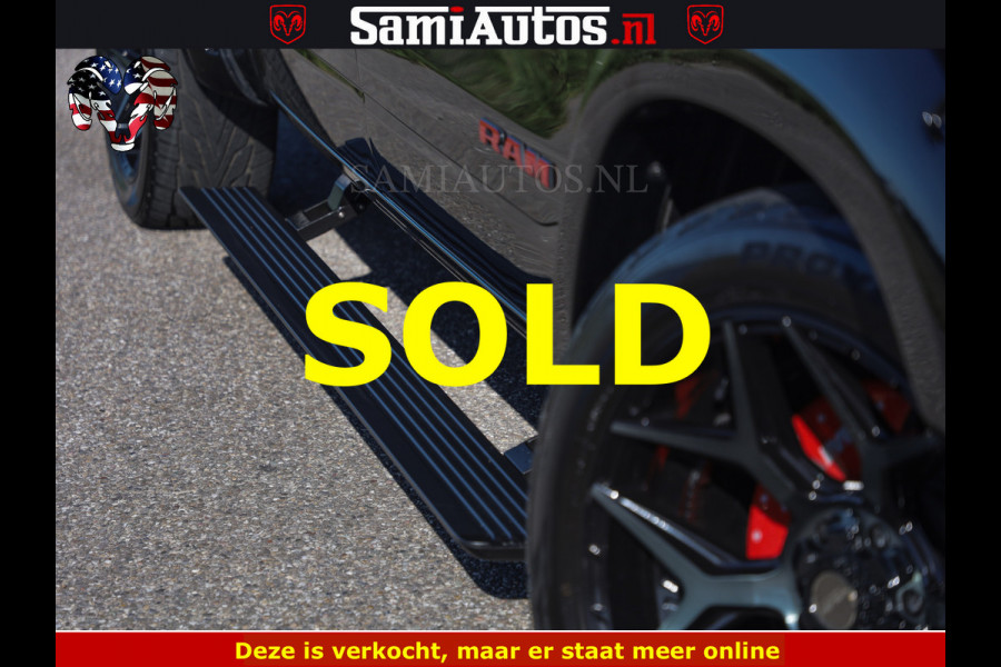 Dodge Ram HULK 5.7 V8 402PK | LIMITED EDITION | HUD | LUCHTVERING | BLACK ON BLACK | STRIPING | WIDE BODY | BREDE WIELEN | BOM VOL CREW CAB DUBBELE CAINE 5 PERSOONS UITVOERING | TOP STAAT |