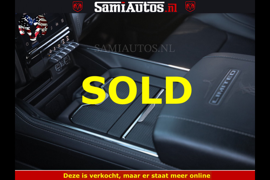 Dodge Ram HULK 5.7 V8 402PK | LIMITED EDITION | HUD | LUCHTVERING | BLACK ON BLACK | STRIPING | WIDE BODY | BREDE WIELEN | BOM VOL CREW CAB DUBBELE CAINE 5 PERSOONS UITVOERING | TOP STAAT |