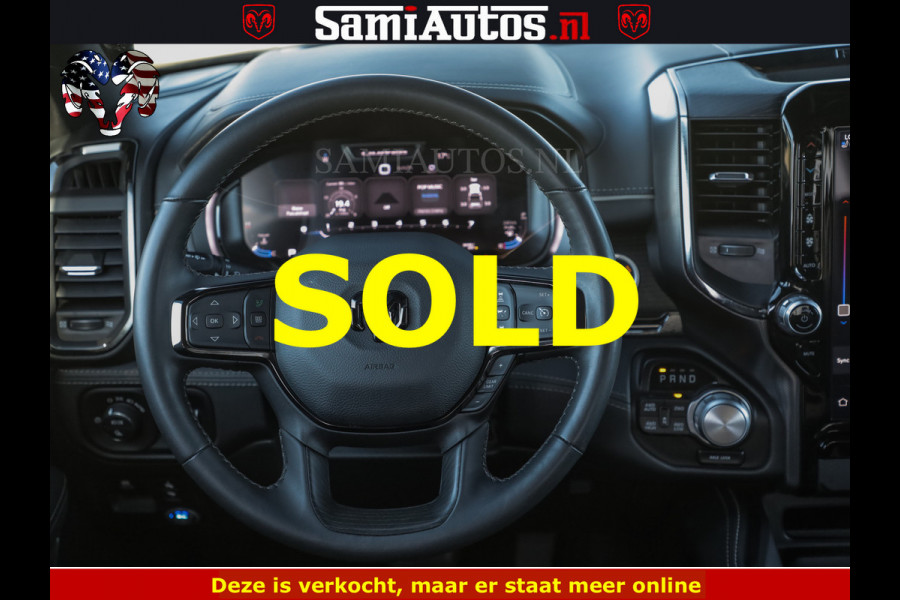 Dodge Ram HULK 5.7 V8 402PK | LIMITED EDITION | HUD | LUCHTVERING | BLACK ON BLACK | STRIPING | WIDE BODY | BREDE WIELEN | BOM VOL CREW CAB DUBBELE CAINE 5 PERSOONS UITVOERING | TOP STAAT |