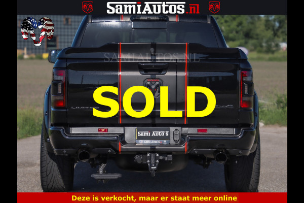 Dodge Ram HULK 5.7 V8 402PK | LIMITED EDITION | HUD | LUCHTVERING | BLACK ON BLACK | STRIPING | WIDE BODY | BREDE WIELEN | BOM VOL CREW CAB DUBBELE CAINE 5 PERSOONS UITVOERING | TOP STAAT |