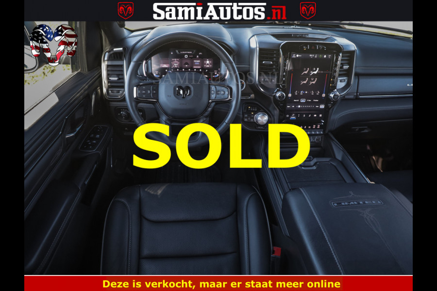 Dodge Ram HULK 5.7 V8 402PK | LIMITED EDITION | HUD | LUCHTVERING | BLACK ON BLACK | STRIPING | WIDE BODY | BREDE WIELEN | BOM VOL CREW CAB DUBBELE CAINE 5 PERSOONS UITVOERING | TOP STAAT |