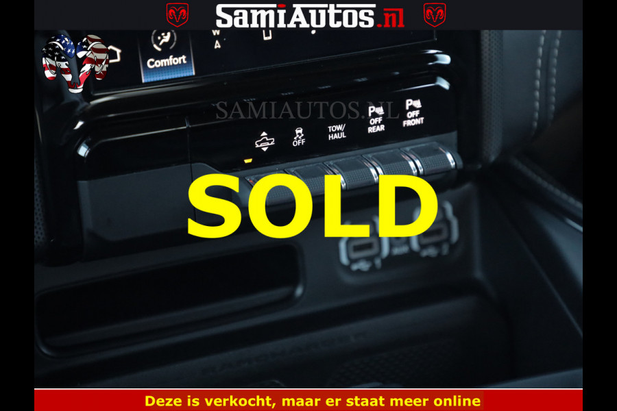 Dodge Ram HULK 5.7 V8 402PK | LIMITED EDITION | HUD | LUCHTVERING | BLACK ON BLACK | STRIPING | WIDE BODY | BREDE WIELEN | BOM VOL CREW CAB DUBBELE CAINE 5 PERSOONS UITVOERING | TOP STAAT |