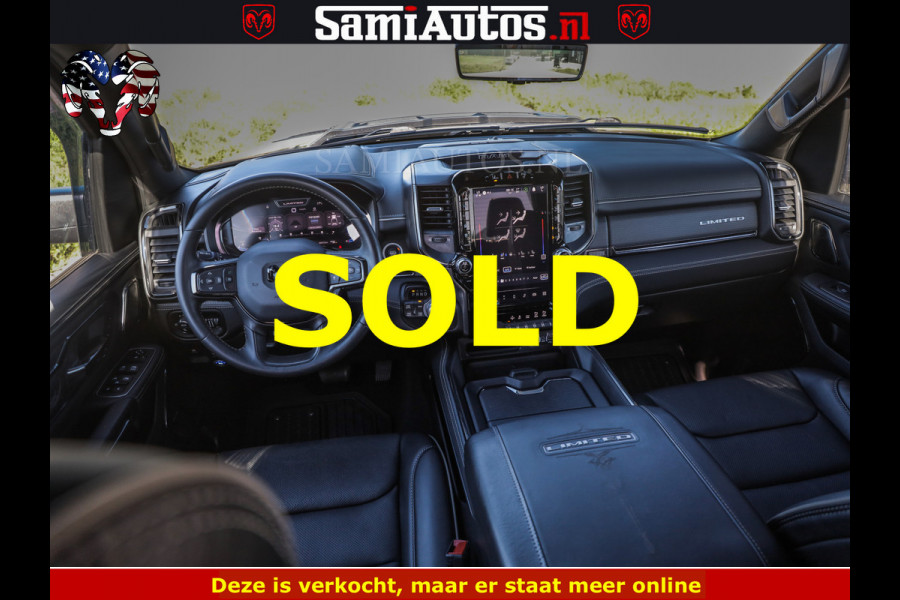 Dodge Ram HULK 5.7 V8 402PK | LIMITED EDITION | HUD | LUCHTVERING | BLACK ON BLACK | STRIPING | WIDE BODY | BREDE WIELEN | BOM VOL CREW CAB DUBBELE CAINE 5 PERSOONS UITVOERING | TOP STAAT |