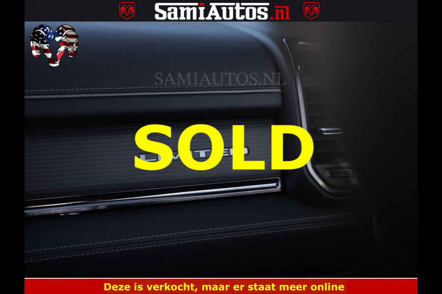 Dodge Ram HULK 5.7 V8 402PK | LIMITED EDITION | HUD | LUCHTVERING | BLACK ON BLACK | STRIPING | WIDE BODY | BREDE WIELEN | BOM VOL CREW CAB DUBBELE CAINE 5 PERSOONS UITVOERING | TOP STAAT |