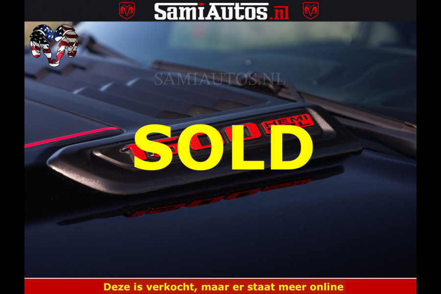 Dodge Ram HULK 5.7 V8 402PK | LIMITED EDITION | HUD | LUCHTVERING | BLACK ON BLACK | STRIPING | WIDE BODY | BREDE WIELEN | BOM VOL CREW CAB DUBBELE CAINE 5 PERSOONS UITVOERING | TOP STAAT |