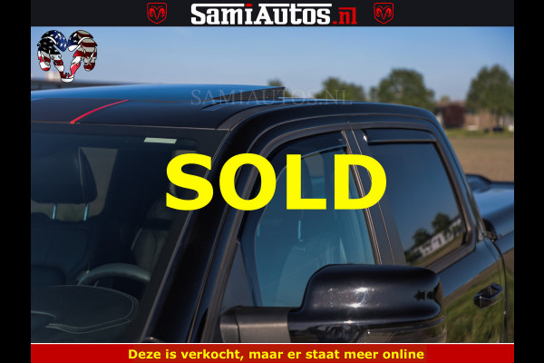 Dodge Ram HULK 5.7 V8 402PK | LIMITED EDITION | HUD | LUCHTVERING | BLACK ON BLACK | STRIPING | WIDE BODY | BREDE WIELEN | BOM VOL CREW CAB DUBBELE CAINE 5 PERSOONS UITVOERING | TOP STAAT |