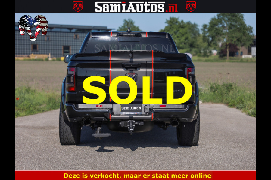 Dodge Ram HULK 5.7 V8 402PK | LIMITED EDITION | HUD | LUCHTVERING | BLACK ON BLACK | STRIPING | WIDE BODY | BREDE WIELEN | BOM VOL CREW CAB DUBBELE CAINE 5 PERSOONS UITVOERING | TOP STAAT |