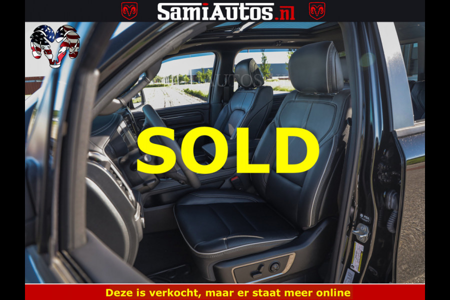 Dodge Ram HULK 5.7 V8 402PK | LIMITED EDITION | HUD | LUCHTVERING | BLACK ON BLACK | STRIPING | WIDE BODY | BREDE WIELEN | BOM VOL CREW CAB DUBBELE CAINE 5 PERSOONS UITVOERING | TOP STAAT |