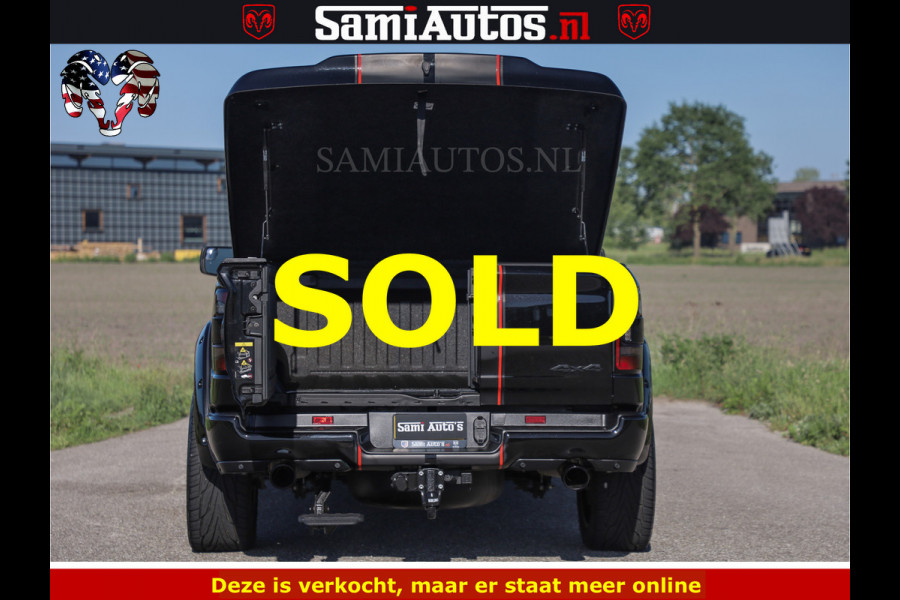 Dodge Ram HULK 5.7 V8 402PK | LIMITED EDITION | HUD | LUCHTVERING | BLACK ON BLACK | STRIPING | WIDE BODY | BREDE WIELEN | BOM VOL CREW CAB DUBBELE CAINE 5 PERSOONS UITVOERING | TOP STAAT |