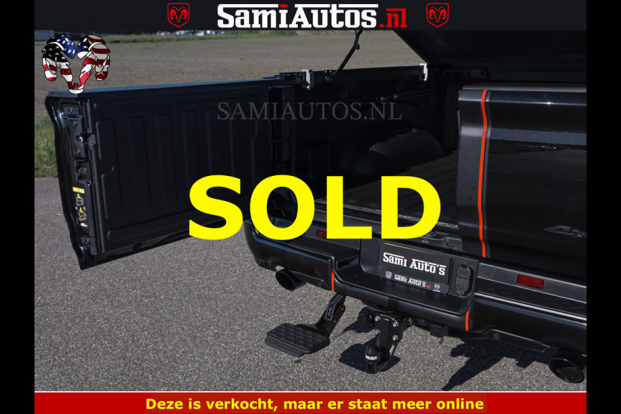 Dodge Ram HULK 5.7 V8 402PK | LIMITED EDITION | HUD | LUCHTVERING | BLACK ON BLACK | STRIPING | WIDE BODY | BREDE WIELEN | BOM VOL CREW CAB DUBBELE CAINE 5 PERSOONS UITVOERING | TOP STAAT |
