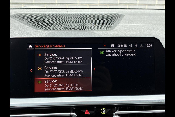BMW 3 Serie Sedan 320i High Executive M Sport Pakket Automaat / Live Cockpit Professional / Leder / 19 Inch / Head-Up Display / Adaptive Cruise Control / Hifi / Shadow Line / M Sportremsysteem / Achteruitrijcamera