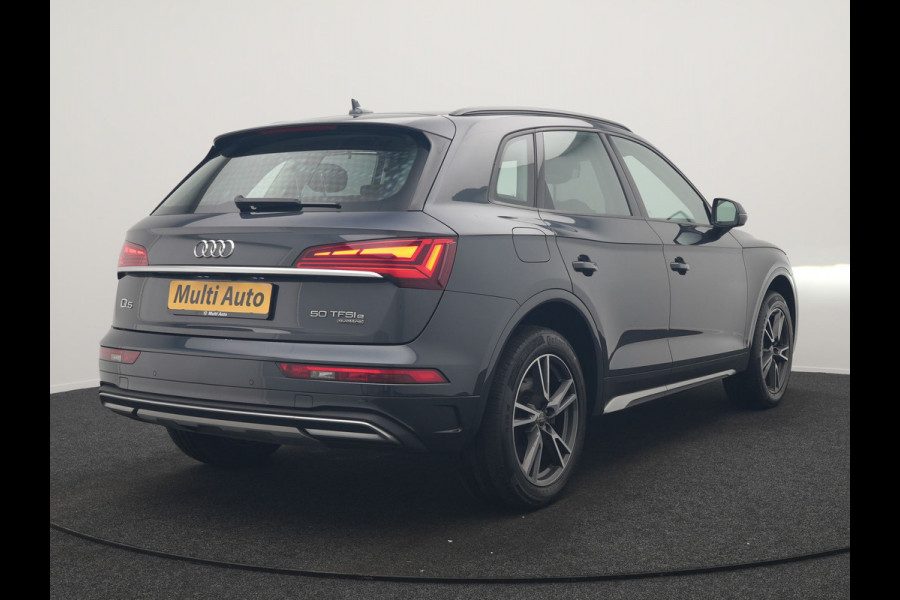 Audi Q5 50 TFSI e Pro Line PHEV 300pk Dealer O.H. | Trekhaak Af Fabriek | Camera | Voorstoelen Verwarmd | Sfeerverlichting | Virtual Cockpit | Navigatie | Cruise Control | DAB | 19"L.M | Plug In Hybrid |
