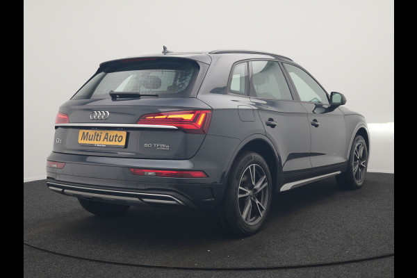 Audi Q5 50 TFSI e Pro Line PHEV 300pk Dealer O.H. | Trekhaak Af Fabriek | Camera | Voorstoelen Verwarmd | Sfeerverlichting | Virtual Cockpit | Navigatie | Cruise Control | DAB | 19"L.M | Plug In Hybrid |