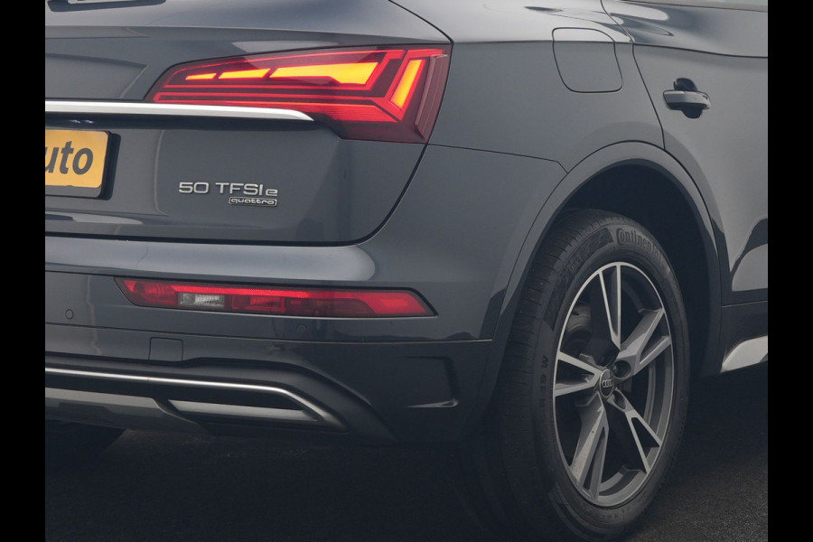 Audi Q5 50 TFSI e Pro Line PHEV 300pk Dealer O.H. | Trekhaak Af Fabriek | Camera | Voorstoelen Verwarmd | Sfeerverlichting | Virtual Cockpit | Navigatie | Cruise Control | DAB | 19"L.M | Plug In Hybrid |
