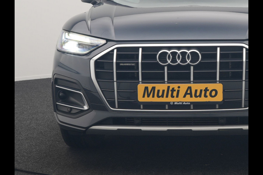 Audi Q5 50 TFSI e Pro Line PHEV 300pk Dealer O.H. | Trekhaak Af Fabriek | Camera | Voorstoelen Verwarmd | Sfeerverlichting | Virtual Cockpit | Navigatie | Cruise Control | DAB | 19"L.M | Plug In Hybrid |