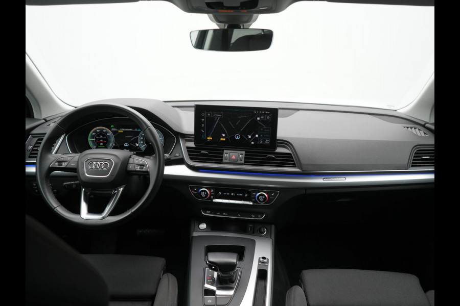 Audi Q5 50 TFSI e Pro Line PHEV 300pk Dealer O.H. | Trekhaak Af Fabriek | Camera | Voorstoelen Verwarmd | Sfeerverlichting | Virtual Cockpit | Navigatie | Cruise Control | DAB | 19"L.M | Plug In Hybrid |