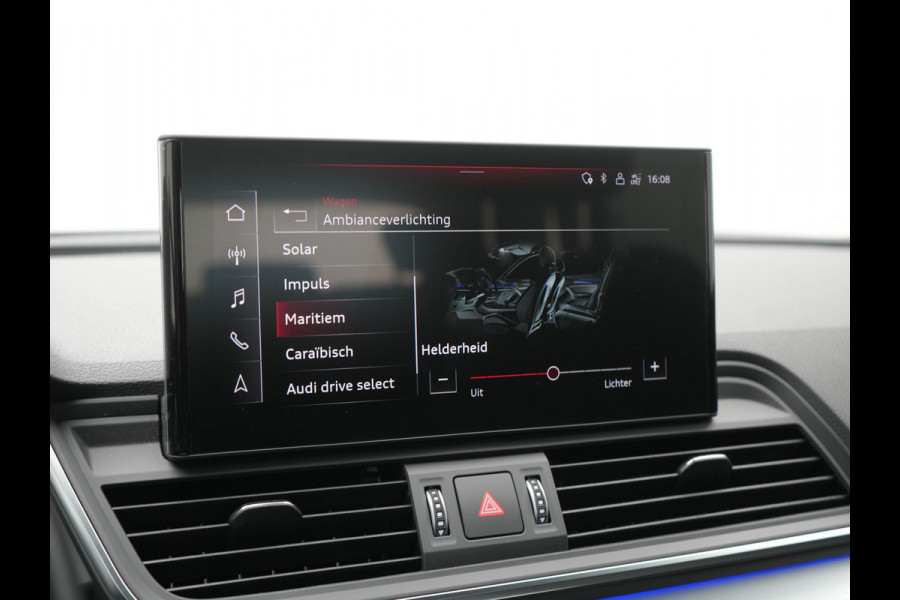 Audi Q5 50 TFSI e Pro Line PHEV 300pk Dealer O.H. | Trekhaak Af Fabriek | Camera | Voorstoelen Verwarmd | Sfeerverlichting | Virtual Cockpit | Navigatie | Cruise Control | DAB | 19"L.M | Plug In Hybrid |