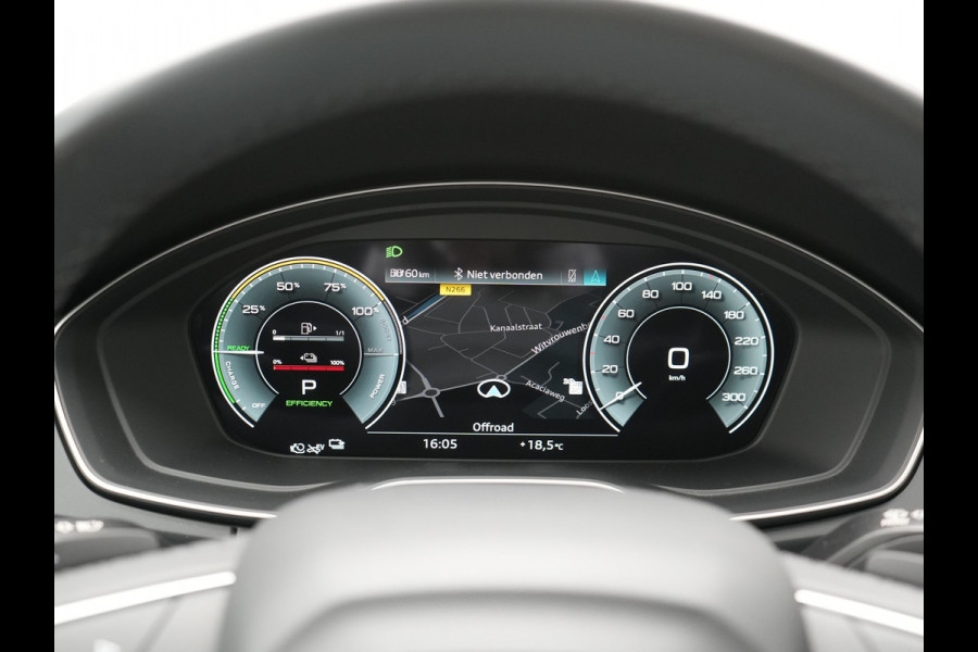 Audi Q5 50 TFSI e Pro Line PHEV 300pk Dealer O.H. | Trekhaak Af Fabriek | Camera | Voorstoelen Verwarmd | Sfeerverlichting | Virtual Cockpit | Navigatie | Cruise Control | DAB | 19"L.M | Plug In Hybrid |