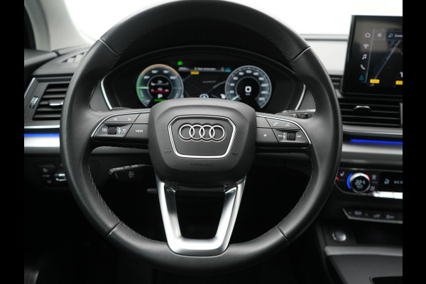 Audi Q5 50 TFSI e Pro Line PHEV 300pk Dealer O.H. | Trekhaak Af Fabriek | Camera | Voorstoelen Verwarmd | Sfeerverlichting | Virtual Cockpit | Navigatie | Cruise Control | DAB | 19"L.M | Plug In Hybrid |