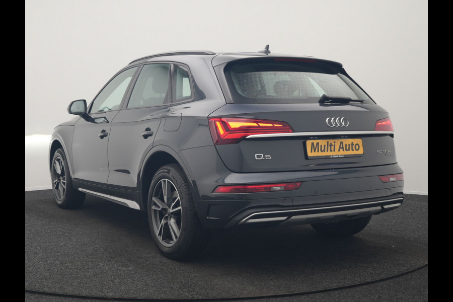 Audi Q5 50 TFSI e Pro Line PHEV 300pk Dealer O.H. | Trekhaak Af Fabriek | Camera | Voorstoelen Verwarmd | Sfeerverlichting | Virtual Cockpit | Navigatie | Cruise Control | DAB | 19"L.M | Plug In Hybrid |