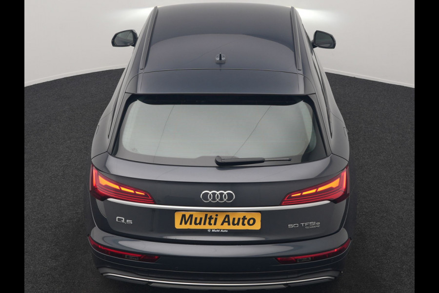 Audi Q5 50 TFSI e Pro Line PHEV 300pk Dealer O.H. | Trekhaak Af Fabriek | Camera | Voorstoelen Verwarmd | Sfeerverlichting | Virtual Cockpit | Navigatie | Cruise Control | DAB | 19"L.M | Plug In Hybrid |