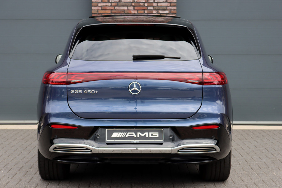 Mercedes-Benz EQS SUV 450+ AMG Line 118 kWh | Luchtvering | Hyperscreen | Achterasbesturing | Massage | Stoelventilatie | Distronic+ | Burmester | Augmented Reality HUD | Digital Light | Surround Camera |